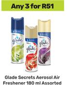 Glade Secrets Aerosol Air Freshener Assorted-For 3 x 180ml