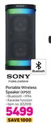 Sony Portable Wireless Speaker XP50