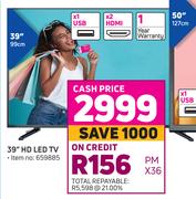 Telefunken 39" HD LED TV 