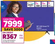 Hisense 58" (147cm) UHD Smart TV 58A6H