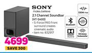 Sony 2.1 Channel Soundbar HT-S400
