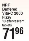 NRF Buffered Vita-C 2000 Fizzy 10 Effervescent Tablets