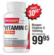 Biogen Vitamin C 1000 mg 60 Capsules