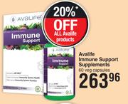 Avalife Immune Support Supplements 60 Veg Capsules