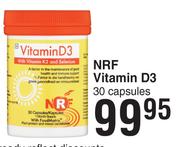 NRF Vitamin D3 30 Capsules