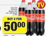 Coca-Cola Soft Drink (Regular Only Excl. Light Range)-For 4 x 1.5Ltr