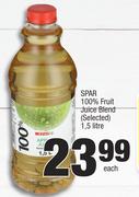 Spar 100% Fruit Juice Blend (Selected)-1.5Ltr Each