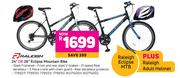 Raleigh 24" Or 26" Eclipse Mountain Bike + Raleigh Adult Helmet-Each