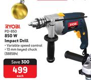 Ryobi 850W Impact Drill PD-850  388584-Each