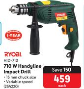 Ryobi 710W Handyline Impact Drill HID-710 254220-Each