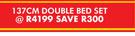 Sleepmaster 137cm Double Bed Set