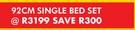 Sleepmaster 92cm Single Bed Set