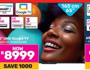 TCL 65" UHD Google TV