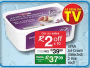Spar Ice Cream(Selected)-2L Each