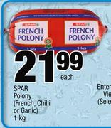 Spar Polony(French, Chili Or Garlic)-1Kg Each