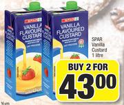Spar Vanilla Custard-For 2 x 1L