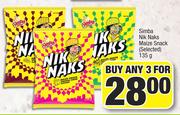 Simba Nik Naks Maize Snack (Selected)-For Any 3 x 135g