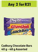 Cadbury Chocolate Bars Assorted-For Any 2 x 40g/48g