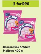Beacon Pink & White Mallows-For 2 x 400g