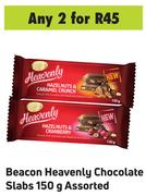 Beacon Heavenly Chocolate Slabs Assorted-For Any 2 x 150g