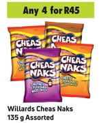 Willards Cheas Naks Assorted-For Any 4 x 135g