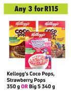 Kellogg's Coco Pops, Strawberry Pops 350g Or Big 5 340g-For Any 3
