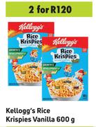 Kellogg's Rice Krispies (Vanilla)-For Any 2 x 600g