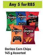 Doritos Corn Chips Assorted-For Any 5 x 145g