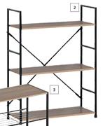 Nevis 3 Tier Shelf-800mm x 586mm x 235mm
