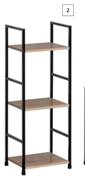 Nevis 3 Tier Slim Shelf-800mm x 291mm x 235mm