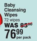 Bionike Tridem Baby Cleansing Wipes 72 Wipes-Per Pack