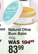Oh-Lief Natural Olive Bum Balm-100g