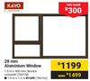 Kayo 28mm Aluminium Window 1.5m X 900mm
