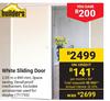 Builders White Sliding Door 711753