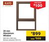 Kayo 28mm Aluminium Window 600mm X 900mm