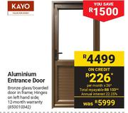 Kayo Aluminium Entrance Door 850010342