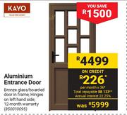 Kayo Aluminium Entrance Door 850010095