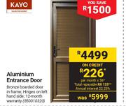 Kayo Aluminium Entrance Door 850010320