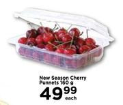 New Season Cherry Punnets-160g Each