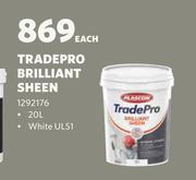 Plascon Tradepro Brillaint Sheen-20L Each