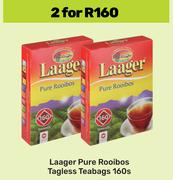 Laager Pure Rooidbos Tagless Teabags-For 2 x 160s