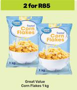 Great Value Corn Flakes-For 2 x 1Kg