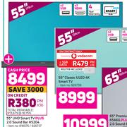 Hisense 55" UHD Smart TV Plus 2.0 Sound Bar HS204