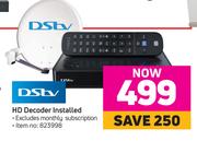 DSTV HD Decoder Installed