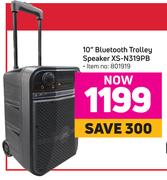 JVC 10" Bluetooth Trolley Speaker XS-N319PB