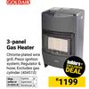 Goldair 3-Panel Gas Heater