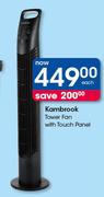 Kambrook Tower Fan With Touch Panel-Each