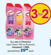 Chemico Liqui Cleen Products-750ml Each