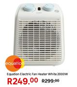 Equation Electric Fan Heater White 2000W