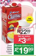 Clover Classic Vanilla Custard-1Ltr Each